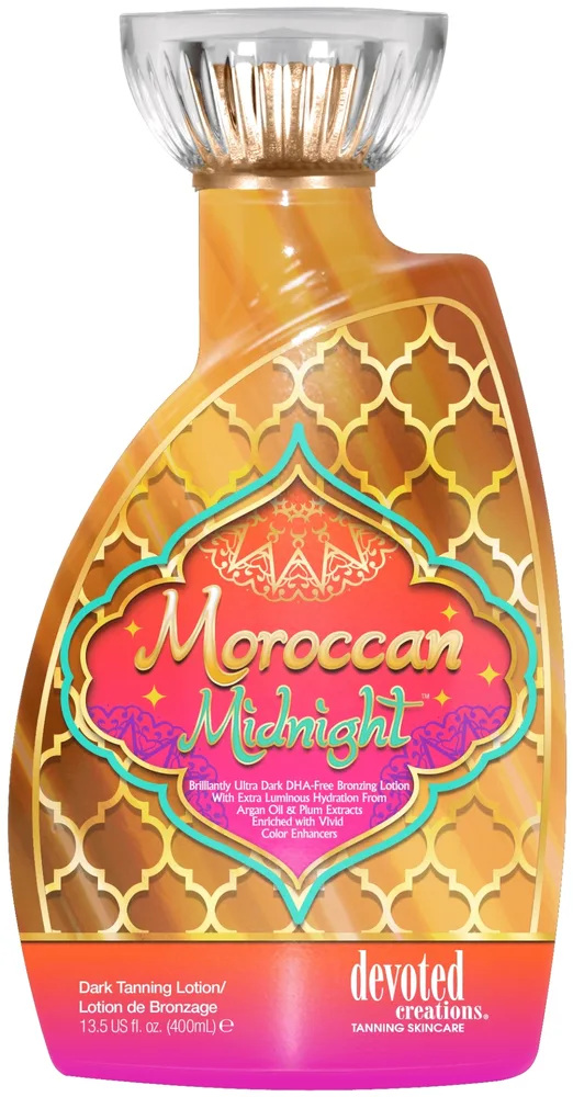 Бронзатор для солярия Devoted Creations Moroccan Midnight тёмный с аргановым маслом 400 мл