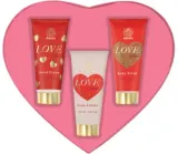 Набор Aurora Love Time крем для рук 100 мл бальзам для тела 60 мл и скраб для тела 100 мл — фото 1