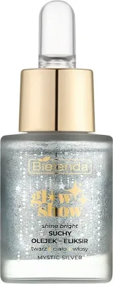 Масло для лица Bielenda Glow Show Mystic Silver сухое масло-эликсир с шиммером 15 мл