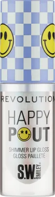 Блеск для губ Makeup Revolution x S.W.Smiley Happy Pout Lip Gloss ультралёгкий, глянцевый, 4,6 мл