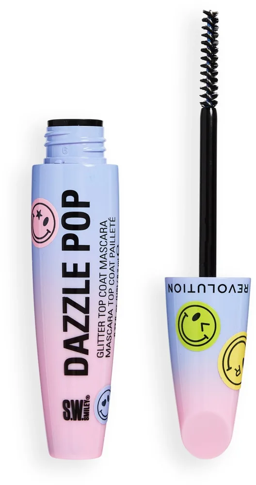 Тушь для ресниц Makeup Revolution x S.W.Smiley Dazzle Pop Mascara синяя, с шиммером, 8,2 мл