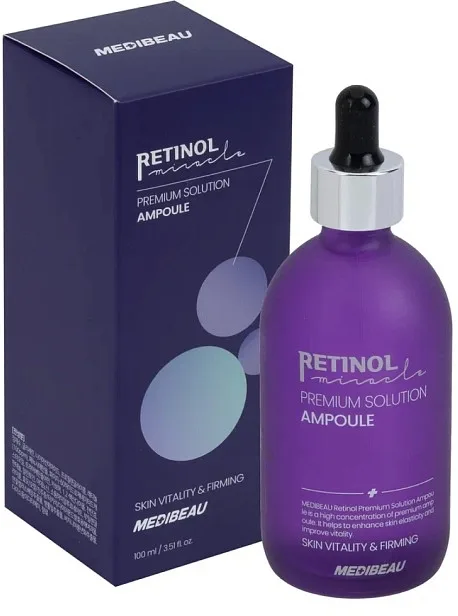 Ампула для лица Medibeau Retinol Premium увлажняющая, укрепляющая, с ретинолом, 100 мл