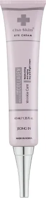 Крем для области вокруг глаз Geong In Cha-Skin Low Molecular Collagen с гидролизованным коллагеном муцином улитки и маслом ши для зрелой кожи 40 мл