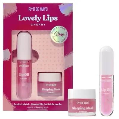 Набор Flor De Mayo Lovely Cherry Glow масло для губ 4.5 г и маска для губ 10 г