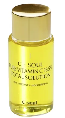 Сыворотка для лица C:Soul Pure Vitamin C Total Solution увлажняющая, антиоксидантная, 15 мл