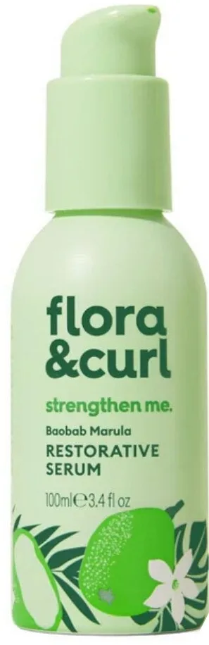 Восстанавливающая сыворотка для волос с маслами баобаба и марулы Flora & Curl Strengthen Me Baobab Marula Restorative Serum, 100 мл