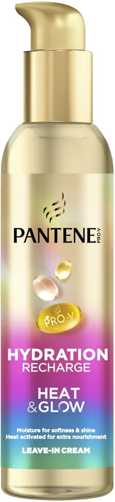 Крем для волос Pantene Pro-V Hydration Recharge термозащитный несмываемый, увлажнение сухих и повреждённых, с пантенолом, 135 мл