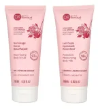 Dr Renaud Dr. Renaud Grenade Body Ritual Set (b/scrub/200 мл + b/milk/200 мл) * - Набор Dr. Renaud Grenade скраб для тела 200 мл и молочко для тела 200 мл с гранатом — фото 3