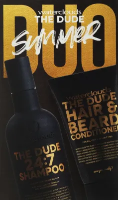 Набор для волос Waterclouds The Dude шампунь и кондиционер для волос и бороды с кератином 250+150 мл