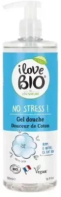 Гель для душа I Love Bio Цветок хлопка, с дозатором, увлажняющий, 500 мл