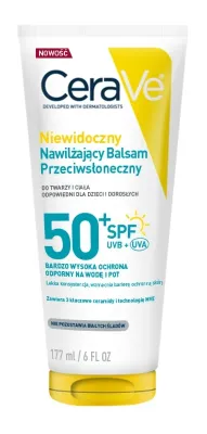 CeraVe Invisible Hydrating Sunscreen SPF50+ солнцезащитный увлажняющий лосьон для лица и тела