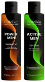 Мужской набор ErthSkin London шампунь Power Men 300 мл и гель для тела и волос Active Men 2 в 1 300 мл — фото 1