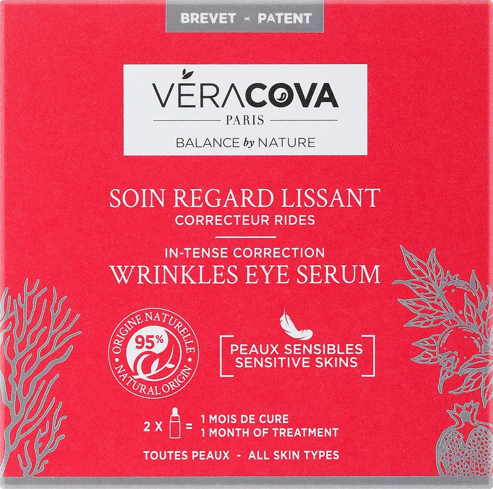 Сыворотка для области вокруг глаз Veracova Anti-Aging In-Tense с экстрактом эдельвейса маннитолом и глицерином для зрелой кожи 2 x 5 мл