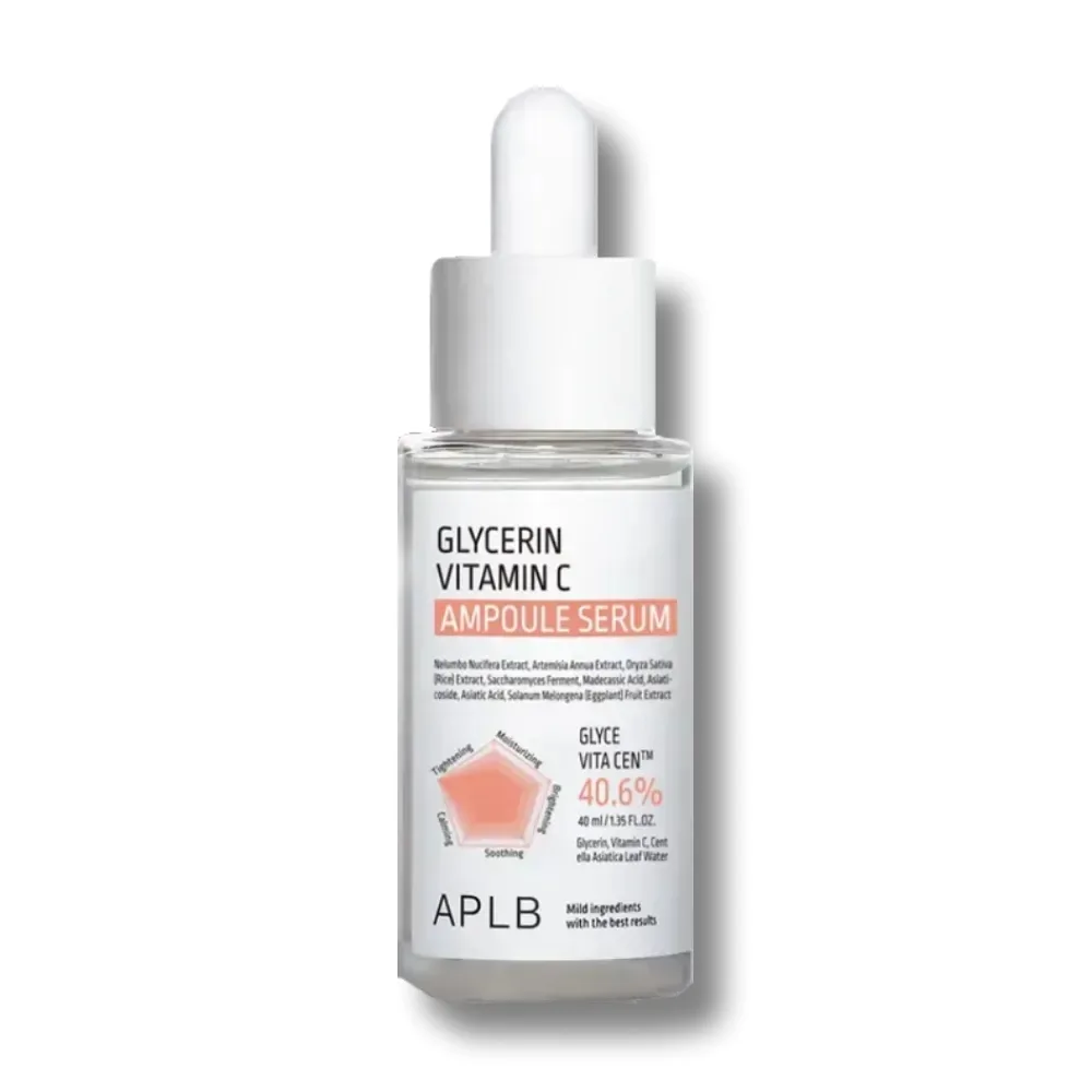 Сыворотка для лица APLB Glycerin Vitamin C Ampoule увлажняющая, осветляющая, с витамином C, 40 мл