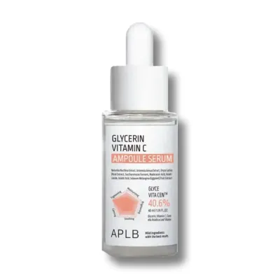 Сыворотка для лица APLB Glycerin Vitamin C Ampoule увлажняющая, осветляющая, с витамином C, 40 мл