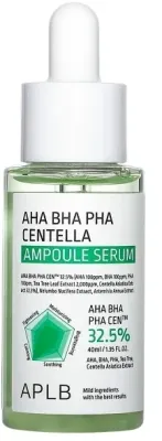 Сыворотка для лица APLB AHA BHA PHA Centella Ampoule против несовершенств, с кислотами и центеллой, 40 мл