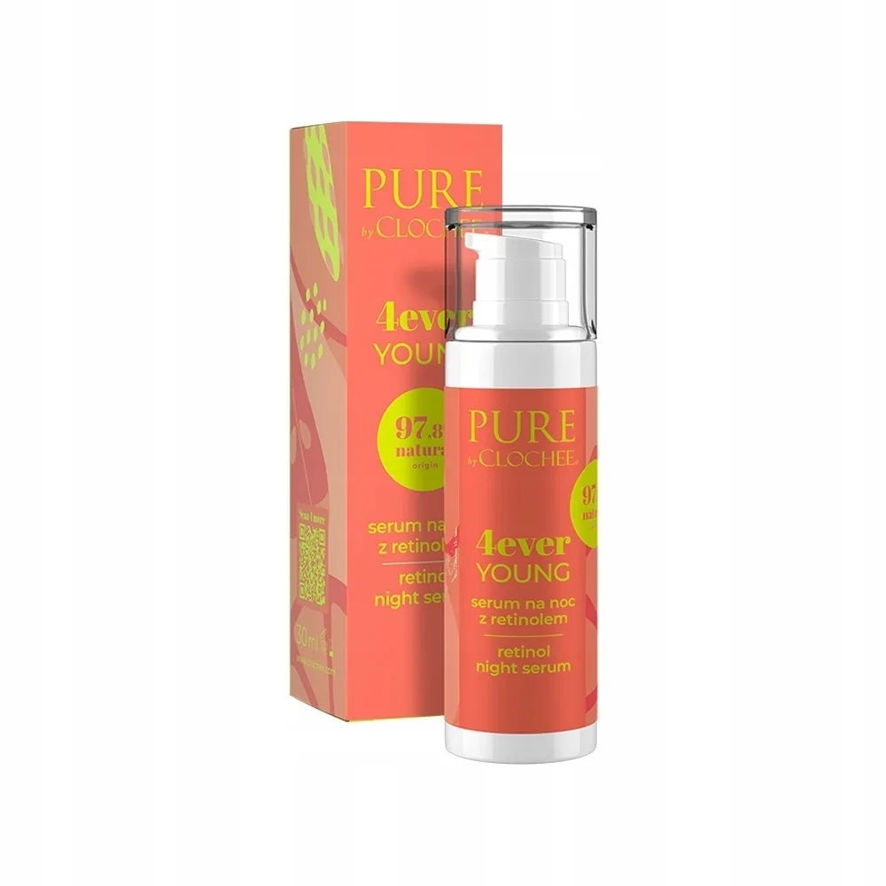 Ночная сыворотка для лица Clochee Pure Retinol Night Serum с ретинолом и церамидами, 30 мл