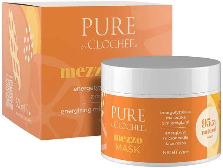 Энергетизирующая маска для лица с микроиглами и ниацинамидом Clochee Pure Mezzo Mask