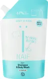 Сменный блок шампуня и геля для душа 2 в 1 Naif Baby & Kids, 500 мл — фото 1
