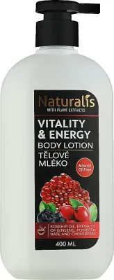 Naturalis Vitality & Energy Body Lotion тонизирующий бальзам для тела с шиповником и женьшенем, 400 мл
