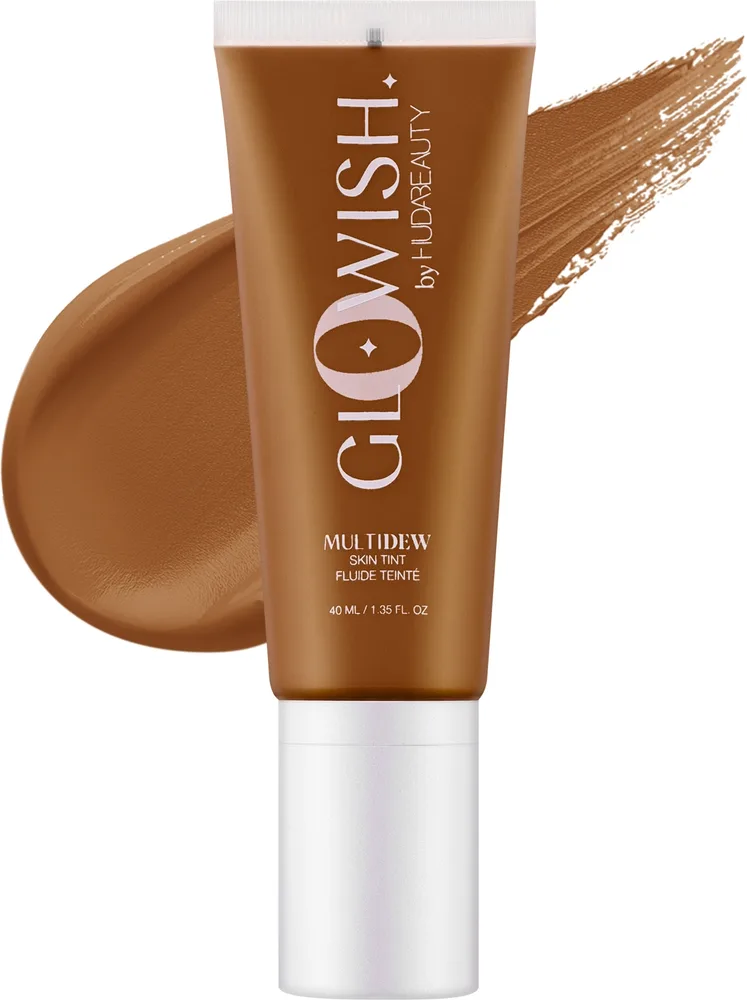 Тонирующий флюид Huda Beauty GloWish Multidew Skin Tint сияющий, 40 мл, оттенок 09 - Tan Light