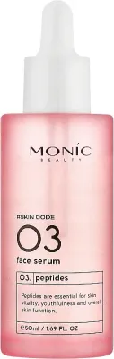 Сыворотка для лица Monic Beauty Skin Code 03 разглаживающая, с пептидами и гиалуроновой кислотой, 50 мл