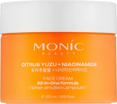 Крем для лица Monic Beauty All-in-One с юдзу и ниацинамидом 50 мл