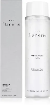 Обновляющий тоник для лица Flanerie White Noise AHA Glow с гликолевой кислотой и ромашкой, 150 мл