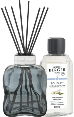 Набор Maison Berger аромадиффузор Cosy Blue и наполнитель Cozy Musk 200 мл