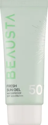 Водостойкий солнцезащитный гель для лица Beausta Fresh Sun с UV-фильтрами SPF 50 50 мл