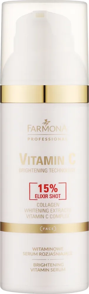 Сыворотка для лица Farmona Professional Vitamin C осветляющая, с двумя формами витамина C, 50 мл
