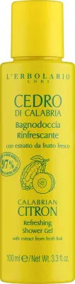 Освежающий гель для душа L'Erbolario Calabrian Citron с цитроном, 100 мл
