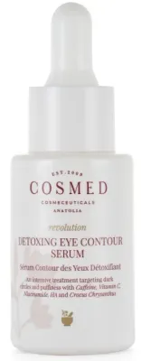 Сыворотка для области вокруг глаз Cosmed Revolution Detoxing с кофеином витамином C и пантенолом 15 мл