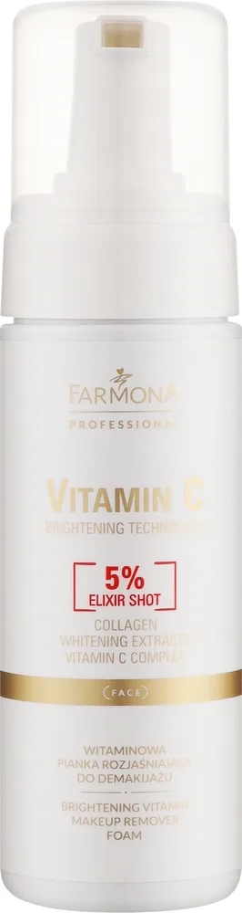 Пенка для умывания Farmona Professional Vitamin C Brightening Vitamin Makeup Remover Foam витаминная, для снятия макияжа, 150 мл