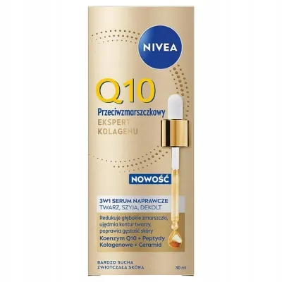 Сыворотка для лица NIVEA Q10 Anti-Wrinkle Collagen Expert против морщин, с коэнзимом Q10 и коллагеном, 30 мл