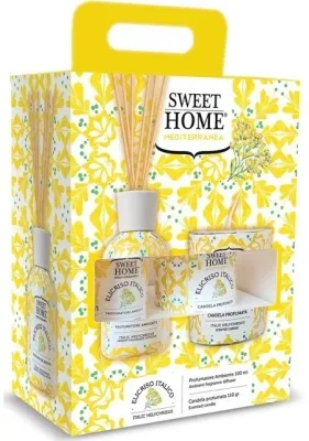 Набор Sweet Home Collection Italic Helicrysus ароматический диффузор 100 мл и ароматическая свеча 110 г