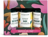 Набор гелей для душа The Body Shop клубника манго и британская роза 3 шт по 60 мл — фото 1