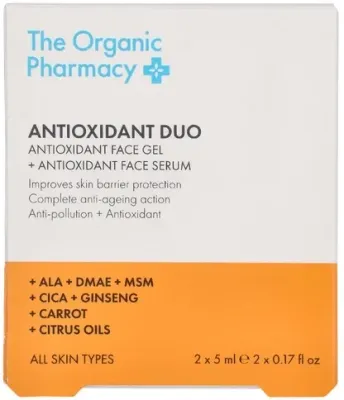Мини-набор The Organic Pharmacy Antioxidant сыворотка для лица 5 мл и гель для лица 5 мл