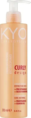 Крем для волос Kyo Curly System для кудрявых и волнистых, чёткость и объём завитков, с пантенолом и миндальным маслом, 250 мл