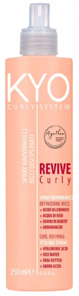 Спрей для волос Kyo Curly System Revive Curly Styling Spray для кудрявых и волнистых волос, для укладки локонов, 250 мл
