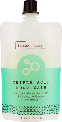 Гель для душа Frank Body Triple Acid с тройным кислотным комплексом, дорожный формат, 75 мл