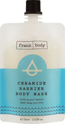 Гель для душа Frank Body Ceramide Barrier с церамидами, дорожный формат, 75 мл