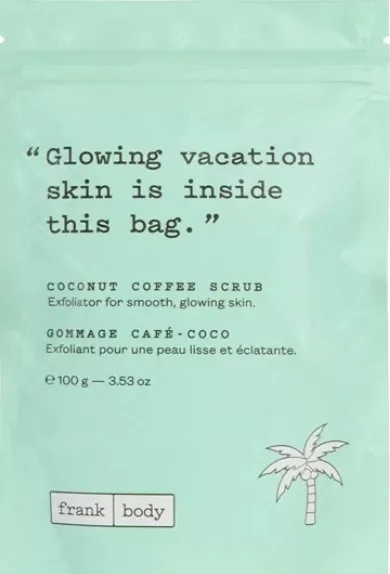 Frank Body Frank Body Coconut Coffee Scrub Travel Size - Кофейный скраб для тела с кокосом, дорожный формат, 100 г