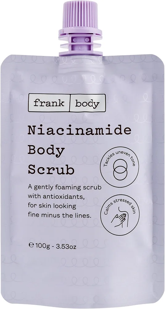 Frank Body Frank Body Niacinamide Body Scrub Travel Size - Скраб-суфле для тела с ниацинамидом, дорожный формат, 100 г