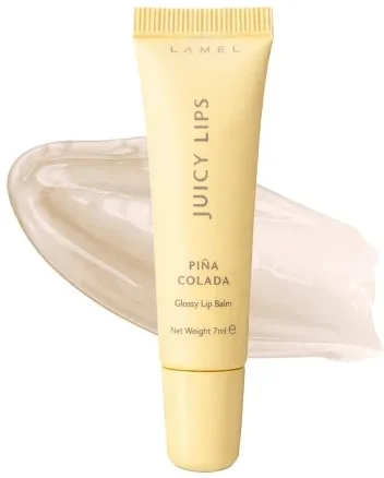 Бальзам-блеск для губ Lamel Make Up Juicy Lips Glossy, оттенок 01 - Pina Colada