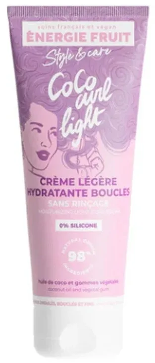 Крем для волос Energie Fruit Coco Curl увлажняющий, для кудрявых, чёткость и упругость локонов, с кокосовым маслом и алоэ, 200 мл