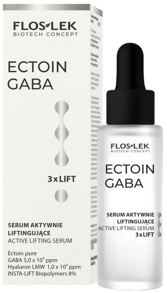 Сыворотка для лица Floslek Ectoin Gaba 3xLift лифтинг, с эктоином и GABA, 30 мл