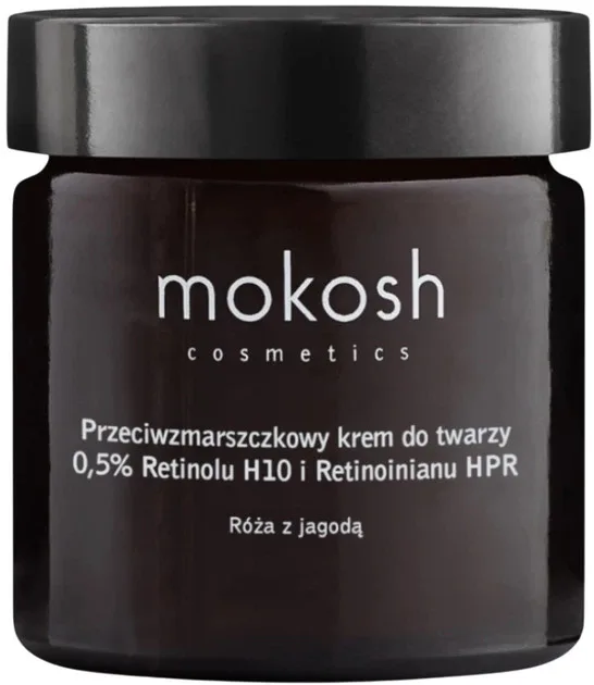 Mokosh Cosmetics Mokosh Cosmetics Rose & Blueberry 05 Retinol H10 & Retinoid HPR - Крем для лица Mokosh роза и черника ретинол против морщин 60 мл