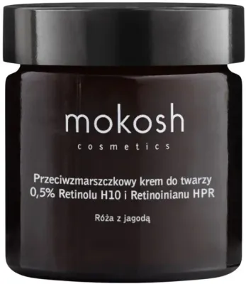 Mokosh Cosmetics Mokosh Cosmetics Rose & Blueberry 05 Retinol H10 & Retinoid HPR - Крем для лица Mokosh роза и черника ретинол против морщин 60 мл