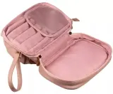 Косметичка Inter-Vion Soft Pink женская пудрово-розовая с золотом в форме сумочки — фото 2
